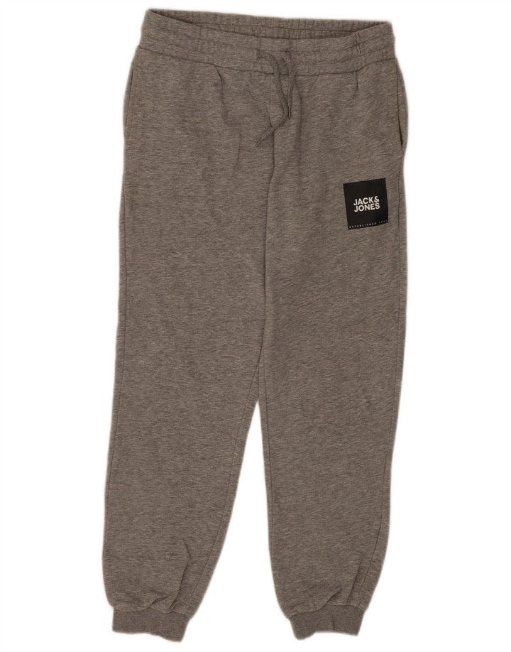 Jack & Jones Mens Tracksuit Trousers Joggers Medium Grey Flecked Cotton