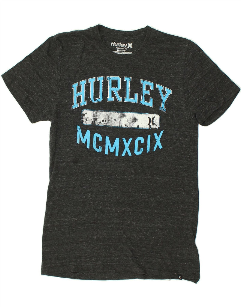 HURLEY Mens Premium Fit Graphic T-Shirt Top Small Grey Polyester | Vintage Hurley | Thrift | Second-Hand Hurley | Used Clothing | Messina Hembry 