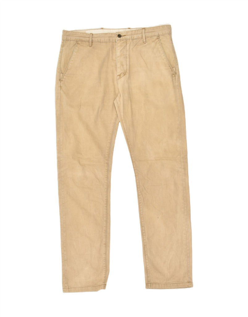 LEVI'S Mens Straight Chino Trousers W34 L34 Beige Cotton | Vintage Levi's | Thrift | Second-Hand Levi's | Used Clothing | Messina Hembry 