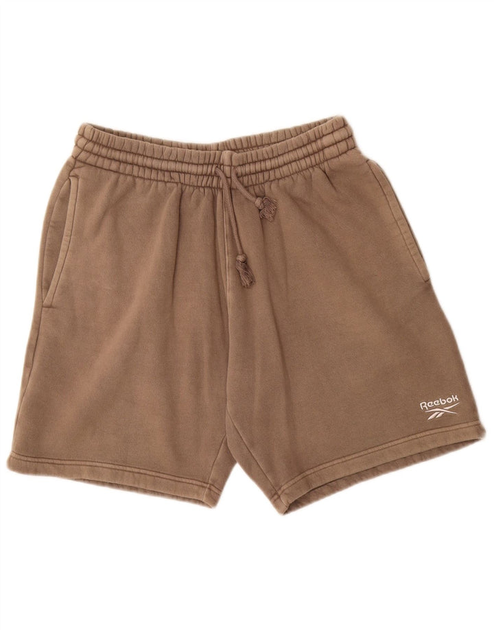Reebok Mens Sport Shorts Medium Beige Cotton