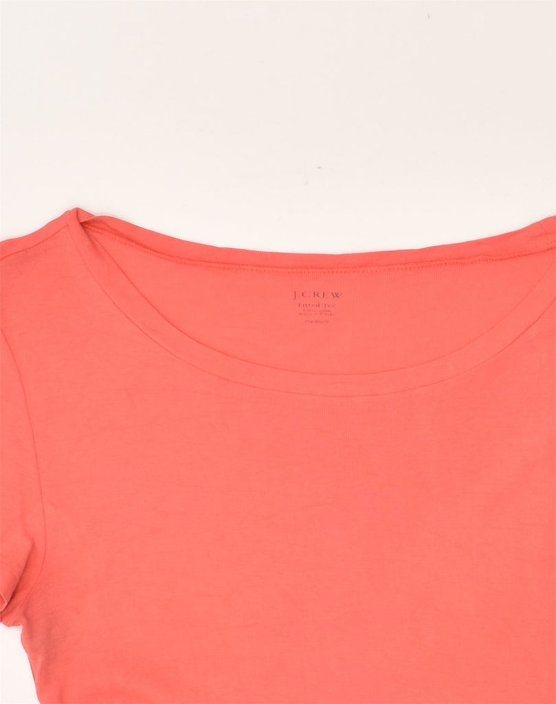 J. CREW Womens T-Shirt Top UK 12 Medium Red Cotton | Vintage J. Crew | Thrift | Second-Hand J. Crew | Used Clothing | Messina Hembry 