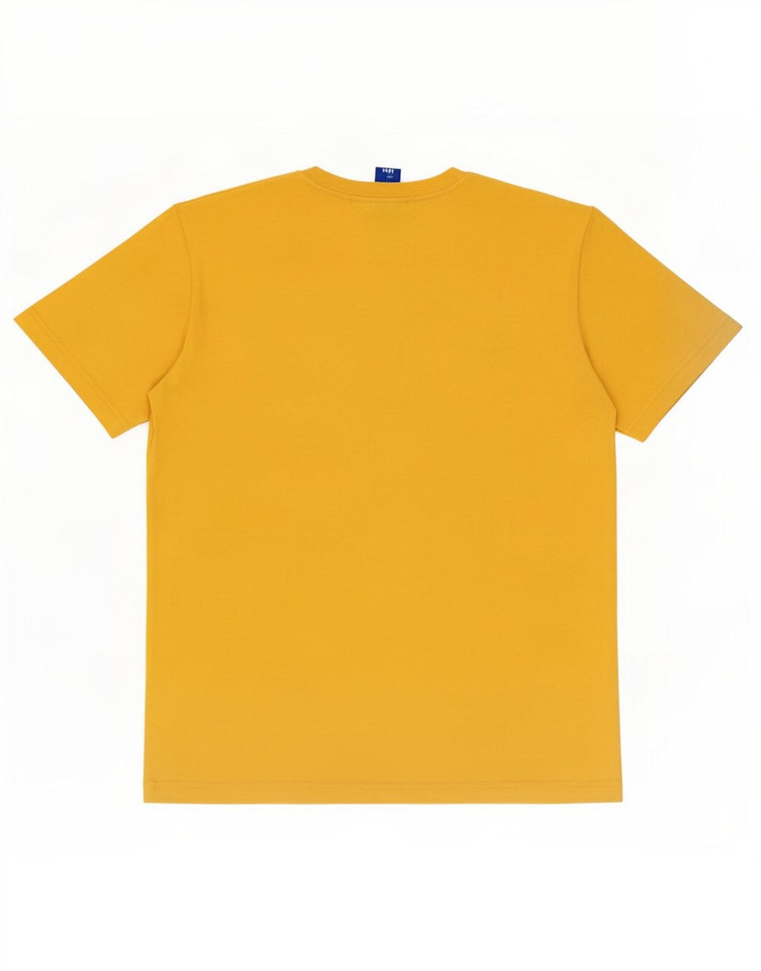 Champion Mens Graphic T-Shirt Top Medium Yellow Cotton