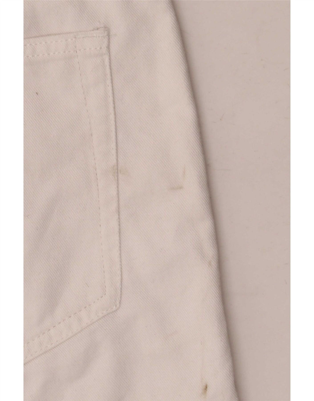 Marks & Spencer Womens Bermuda Denim Shorts UK 16 Large W34 White Cotton