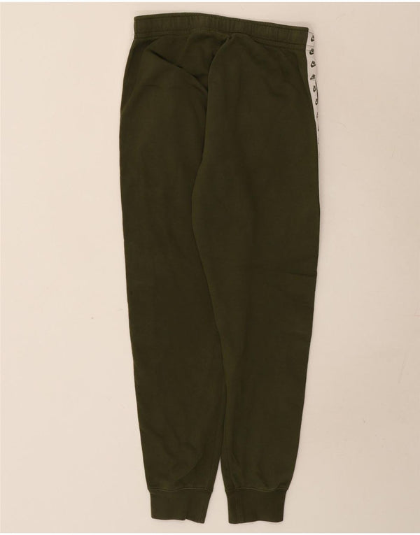 Nike Mens Graphic Tracksuit Trousers Joggers Small Khaki Colourblock Cotton