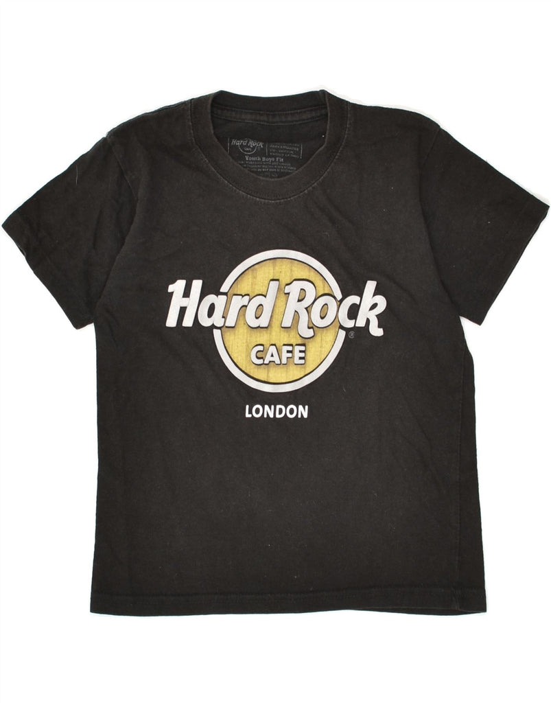 HARD ROCK CAFE Boys London Graphic T-Shirt Top 5-6 Years XS Black Cotton | Vintage Hard Rock Cafe | Thrift | Second-Hand Hard Rock Cafe | Used Clothing | Messina Hembry 