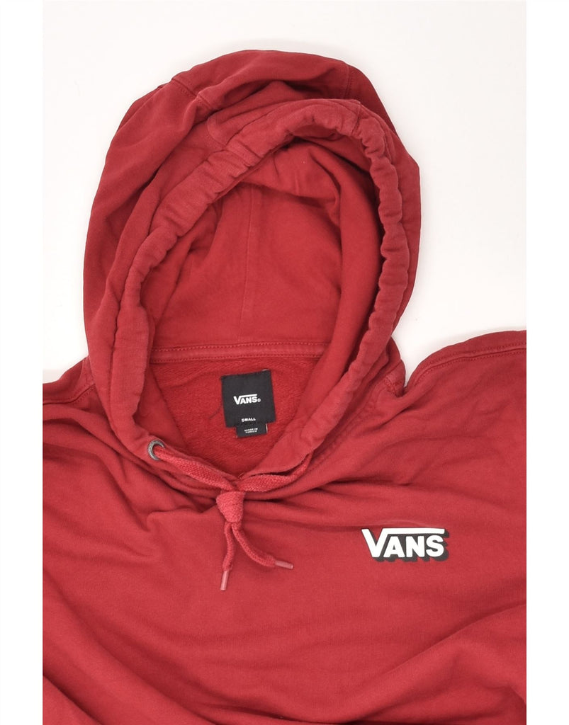 VANS Mens Graphic Hoodie Jumper Small Red Cotton | Vintage Vans | Thrift | Second-Hand Vans | Used Clothing | Messina Hembry 