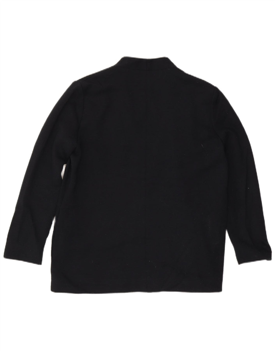 COS Womens Bomber Jacket UK 14 Large Navy Blue Wool