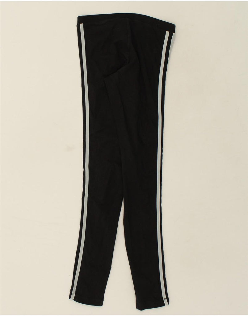 ADIDAS Womens Leggings UK 6 XS Black Cotton | Vintage Adidas | Thrift | Second-Hand Adidas | Used Clothing | Messina Hembry 