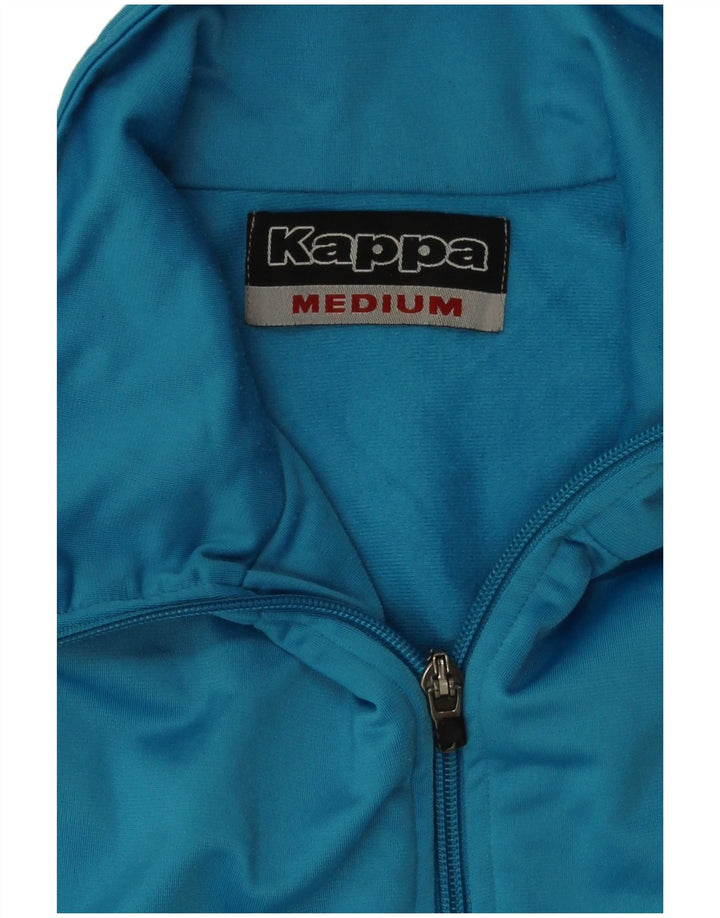 Kappa Mens Tracksuit Top Jacket Medium Blue Colourblock Polyester