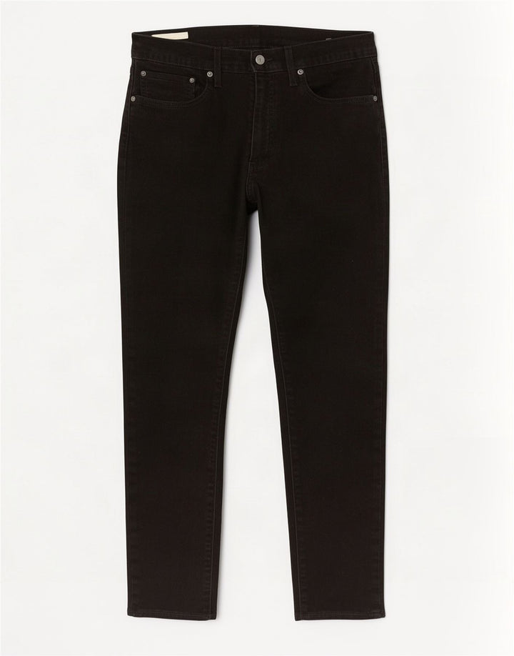 Levi's Mens Slim Jeans W34 L30 Black Cotton