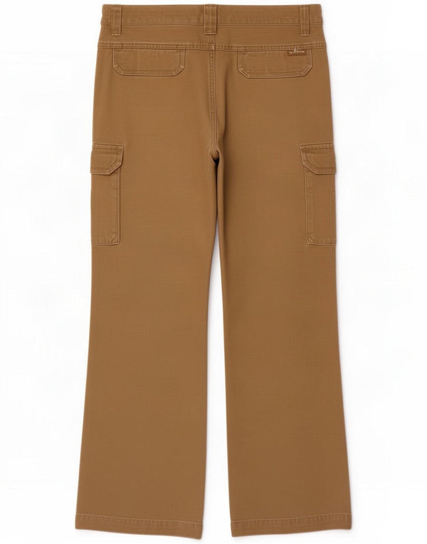 Columbia Womens Bootcut Cargo Trousers US 10 Large W34 L30 Beige Cotton