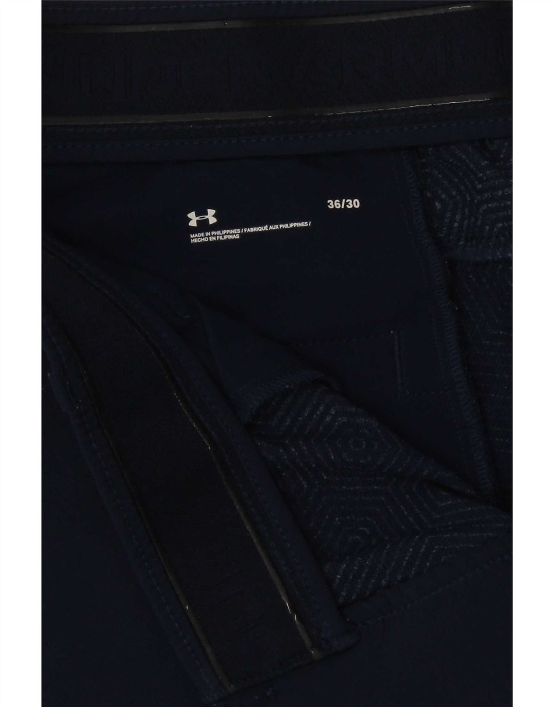 Under Armour Mens Slim Chino Trousers W36 L30 Navy Blue