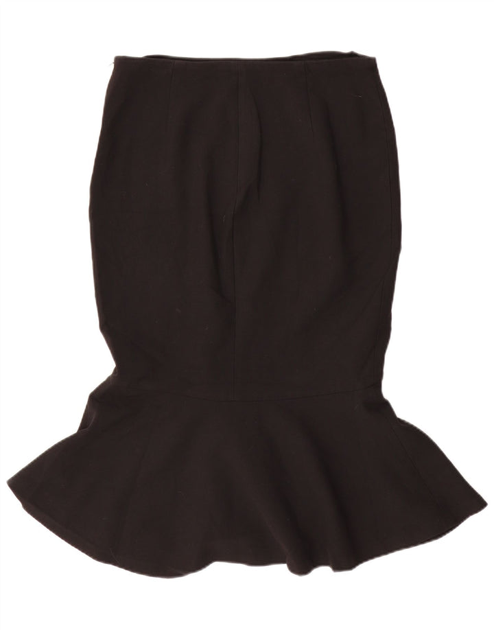 Zara Womens Trumpet Skirt Medium W30  Black