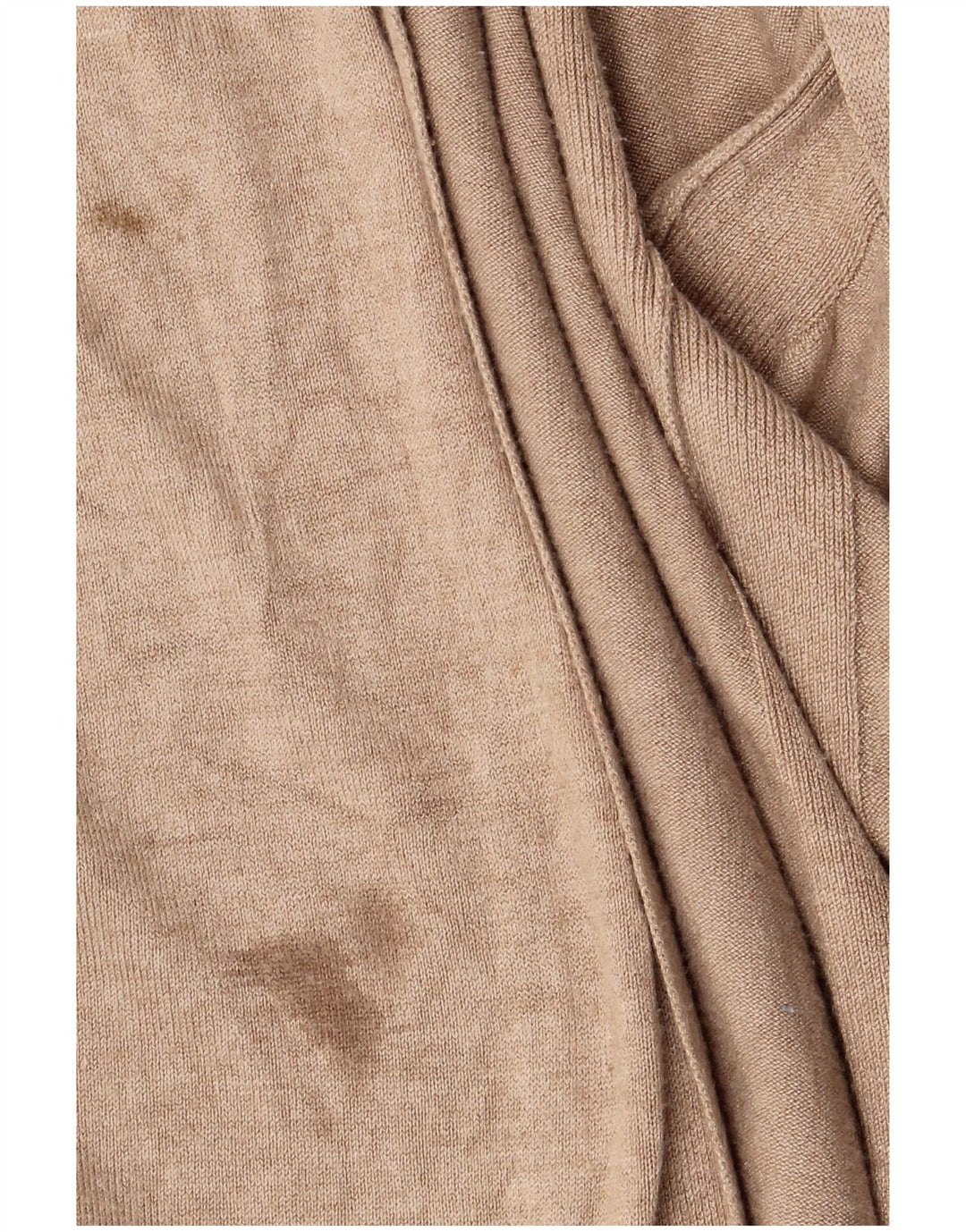 Marks & Spencer Womens Longline Open Cardigan Sweater UK 16 Large Beige