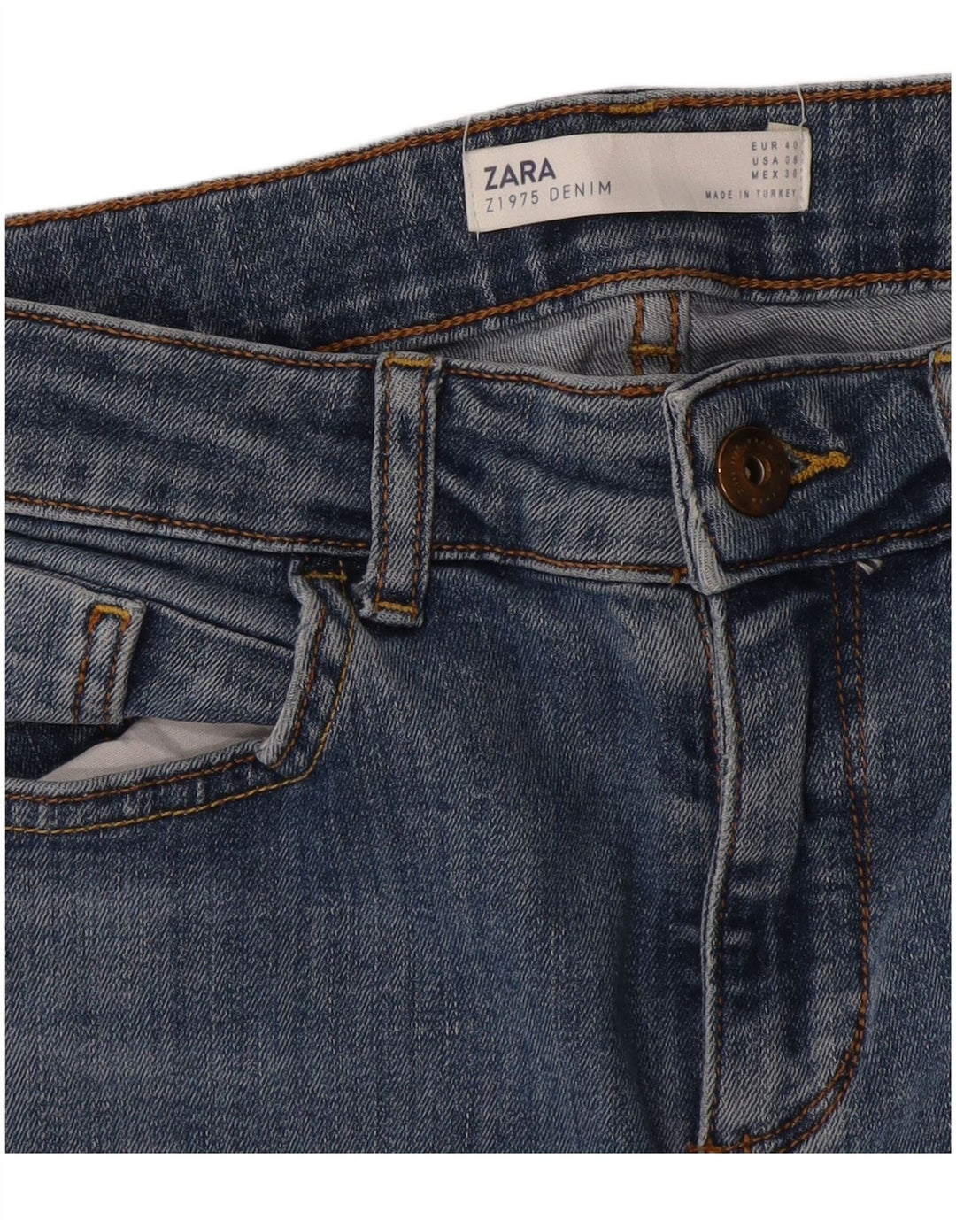 Zara Womens Slim Jeans EU 40 Medium W30 L29 Blue