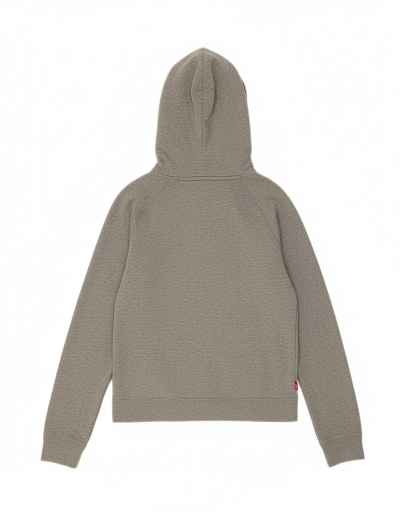 NIKE Womens Oversized Graphic Hoodie Jumper UK 10 Small Grey Cotton Vintage Nike and Second-Hand Nike from Messina Hembry 