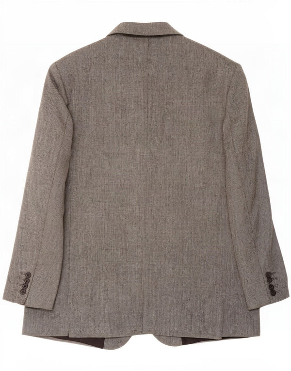 Marks & Spencer Mens 2 Button Blazer Jacket UK 44 XL Grey New Wool