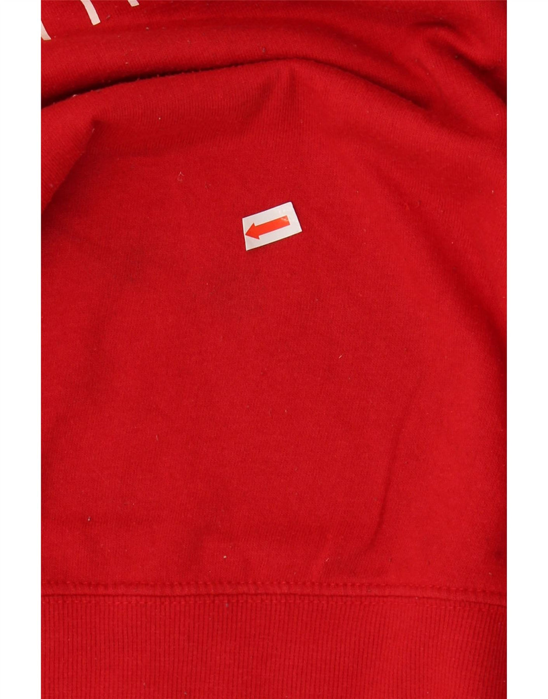 TOMMY HILFIGER Womens Graphic Sweatshirt Jumper UK 14 Medium Red Cotton