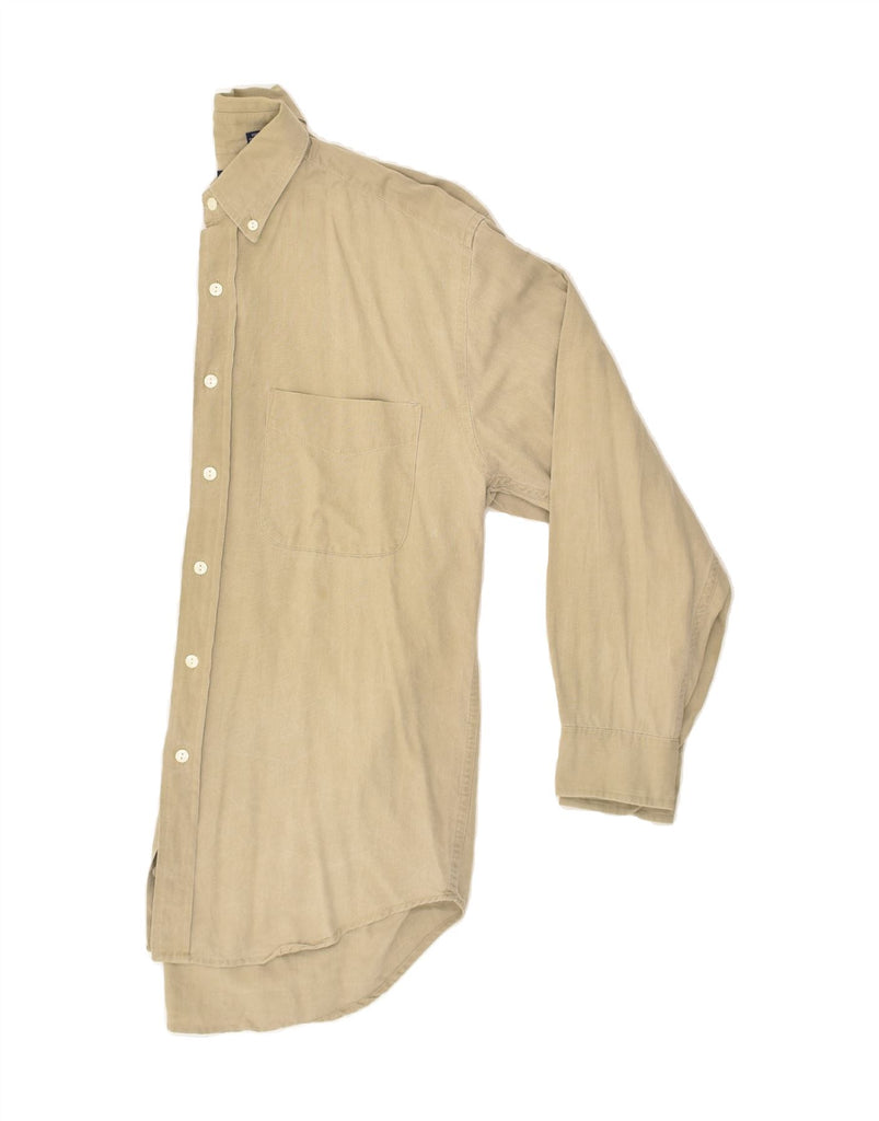 GAP Mens Shirt Small Khaki Cotton | Vintage Gap | Thrift | Second-Hand Gap | Used Clothing | Messina Hembry 