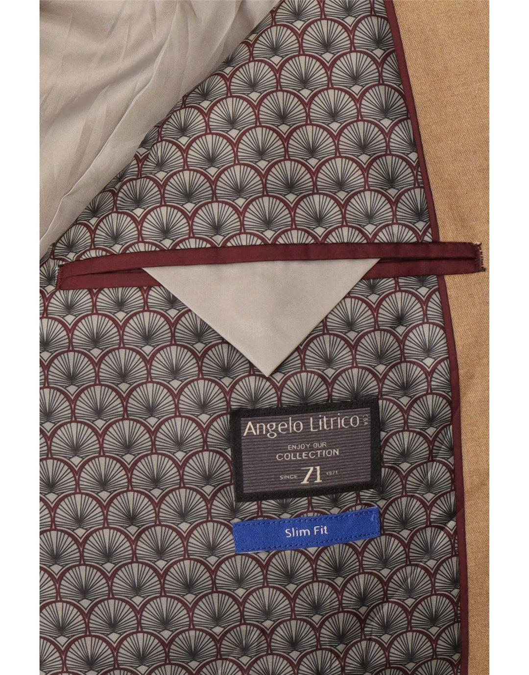 Angelo Litrico Mens By C&A 2 Button Blazer Jacket EU 52 Large Brown
