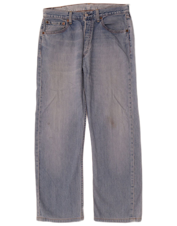 Levi's Mens 501 Straight Jeans W33 L28 Blue Cotton