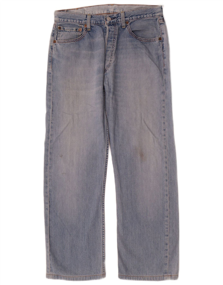 Levi's Mens 501 Straight Jeans W33 L28 Blue Cotton