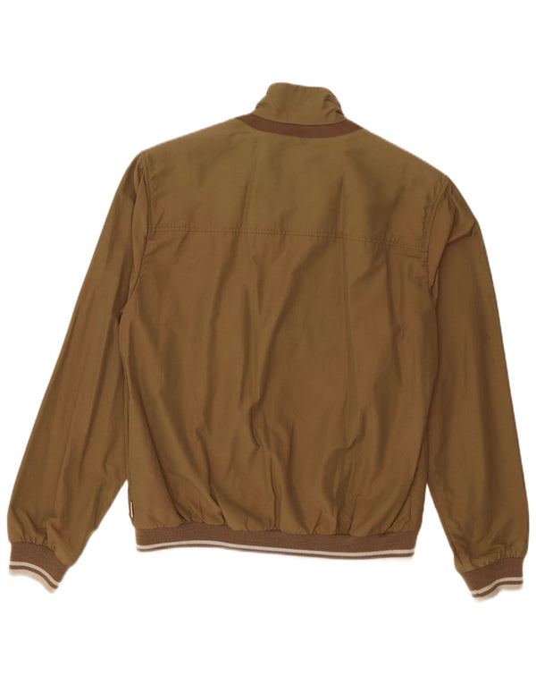 Geox Respira Mens Bomber Jacket UK 40 Large Khaki Cotton