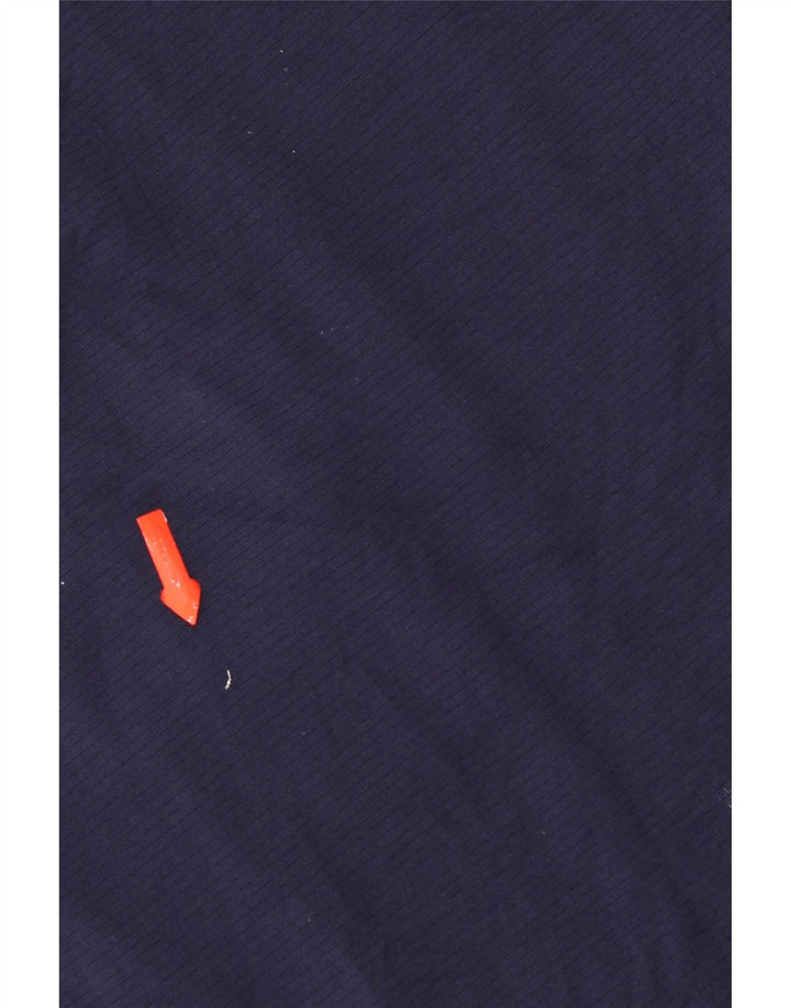 Asics Mens Graphic T-Shirt Top Large Navy Blue Polyester