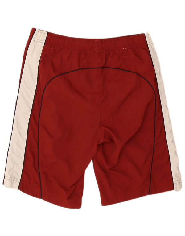 Champion Mens Sport Shorts Medium Burgundy Colourblock Polyamide