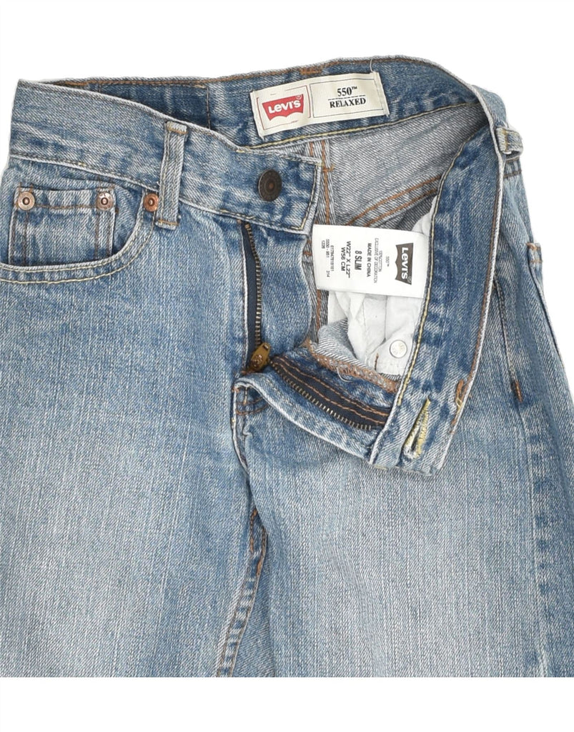 LEVI'S Boys 550 Relaxed Fit Straight Jeans 7-8 Years W22 L22  Blue Cotton | Vintage Levi's | Thrift | Second-Hand Levi's | Used Clothing | Messina Hembry 