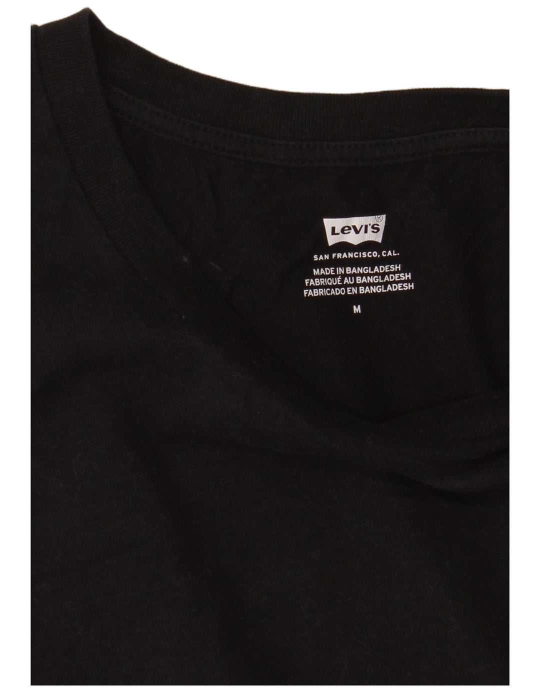 LEVI'S Womens T-Shirt Top UK 14 Medium Black