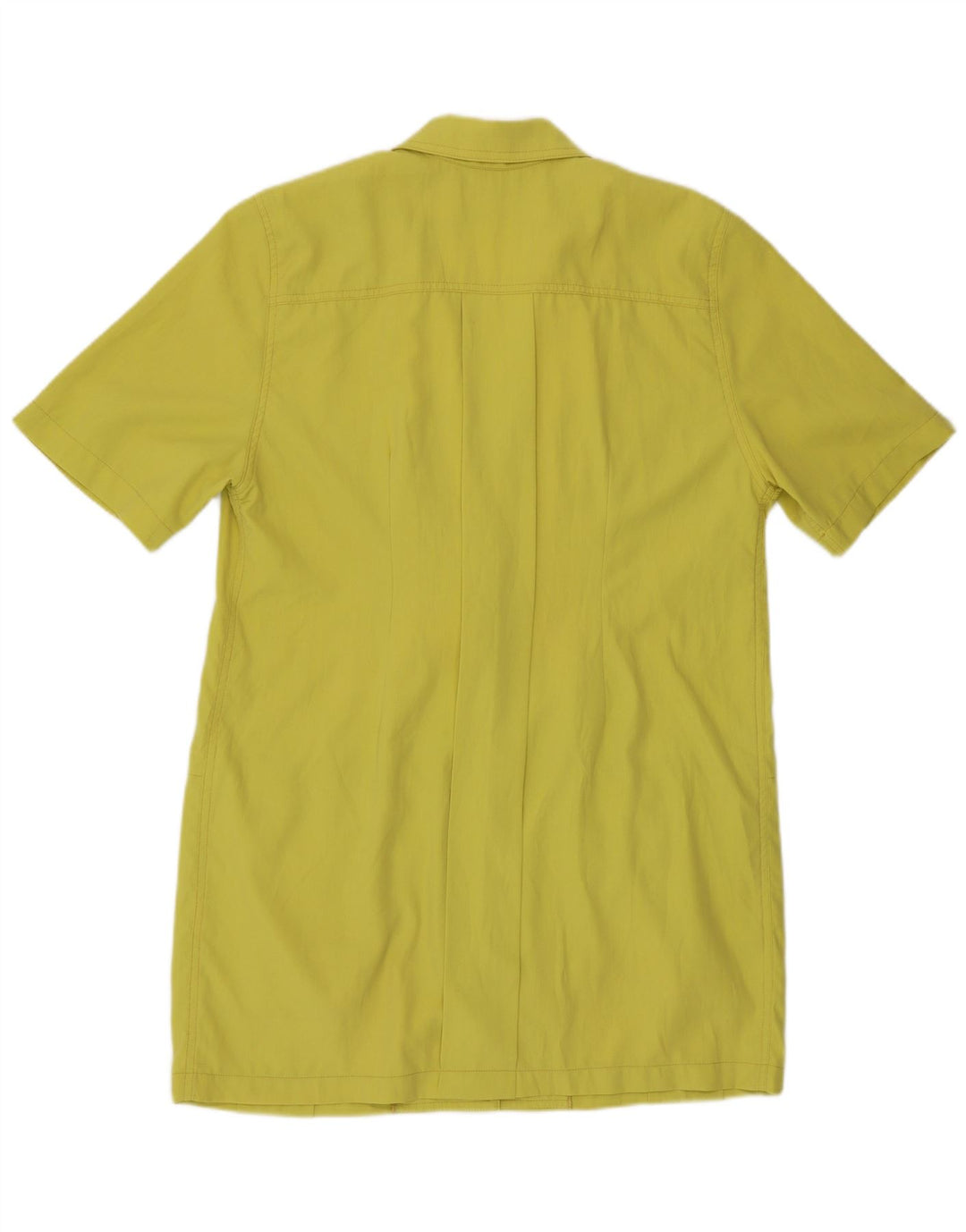 Pinko Womens Longline Short Sleeve Blazer Jacket UK 16 Large Yellow