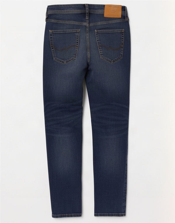 Jack & Jones Mens Liam Skinny Jeans W31 L30 Navy Blue Cotton