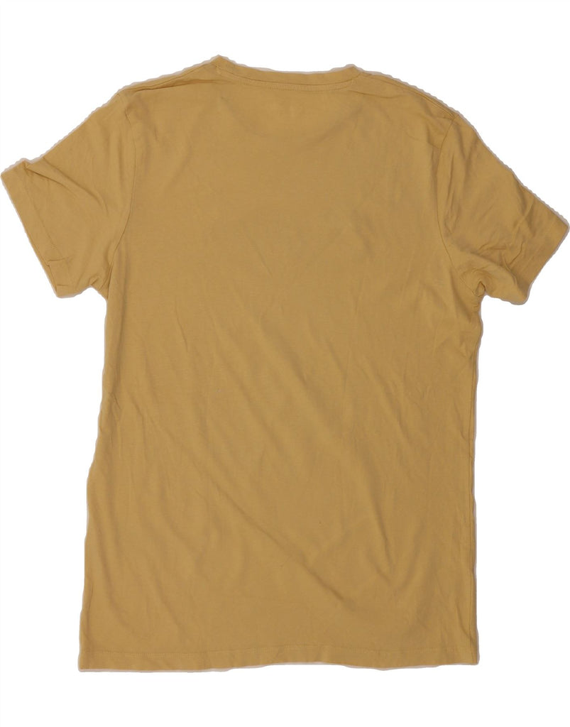 JACK & JONES Mens Originals Graphic T-Shirt Top Large Yellow Cotton Vintage Jack & Jones and Second-Hand Jack & Jones from Messina Hembry 