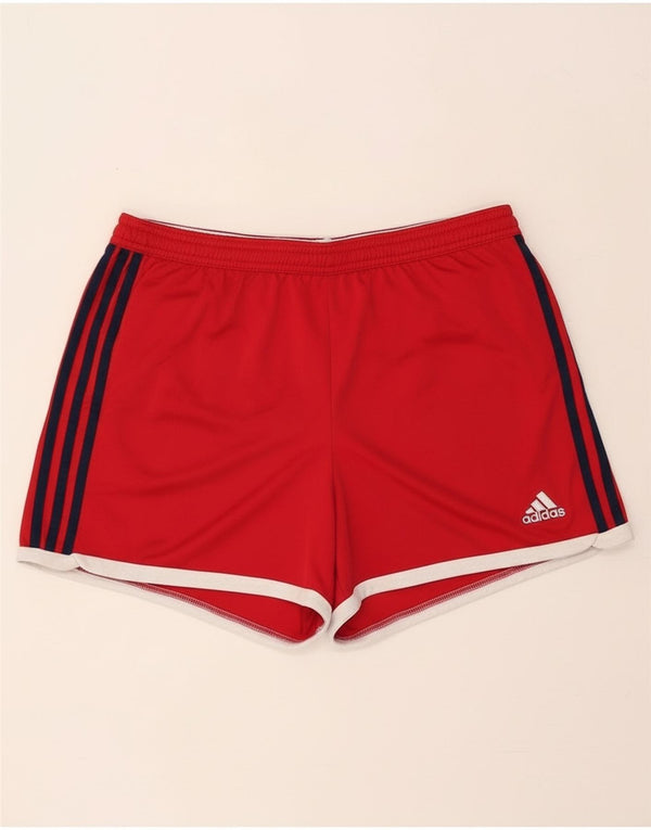 Adidas Womens Climacool Sport Shorts UK 16/18 Large  Red Polyester