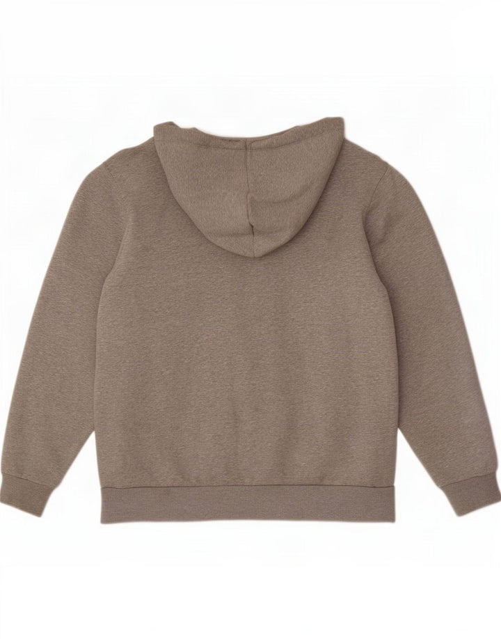Converse Mens Zip Hoodie Sweater Large Grey Cotton