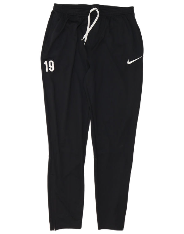 Nike Mens Dri Fit Graphic Tracksuit Trousers Large  Black Polyester