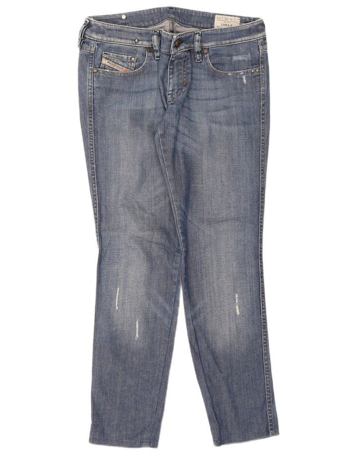 Diesel Womens Lhela Distressed Slim Jeans W29 L28 Blue Cotton