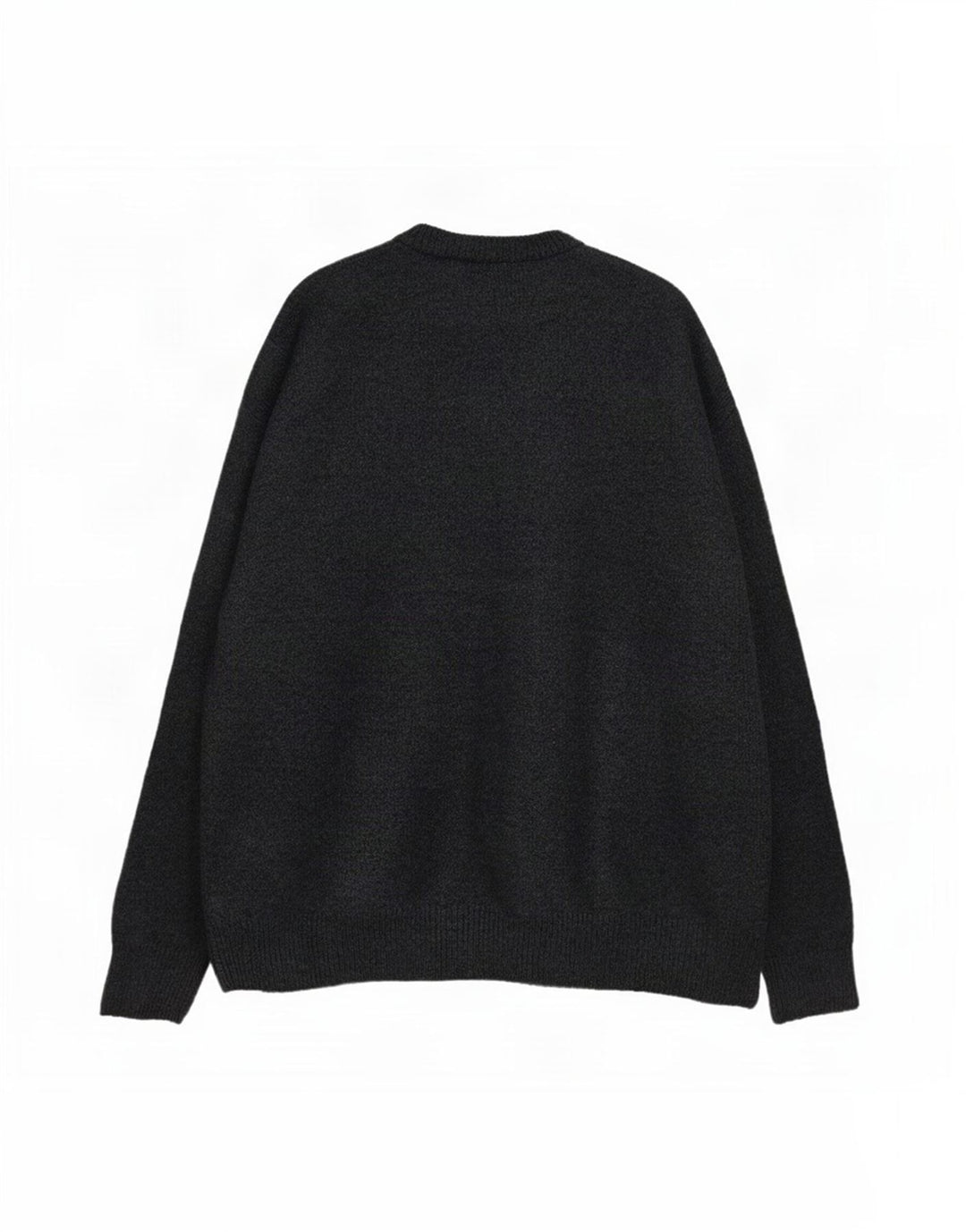 Zara Mens Crew Neck Jumper Sweater Large Navy Blue Acrylic