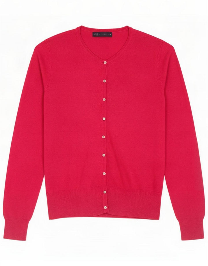 Marks & Spencer Womens Cardigan Sweater UK 14 Medium Pink