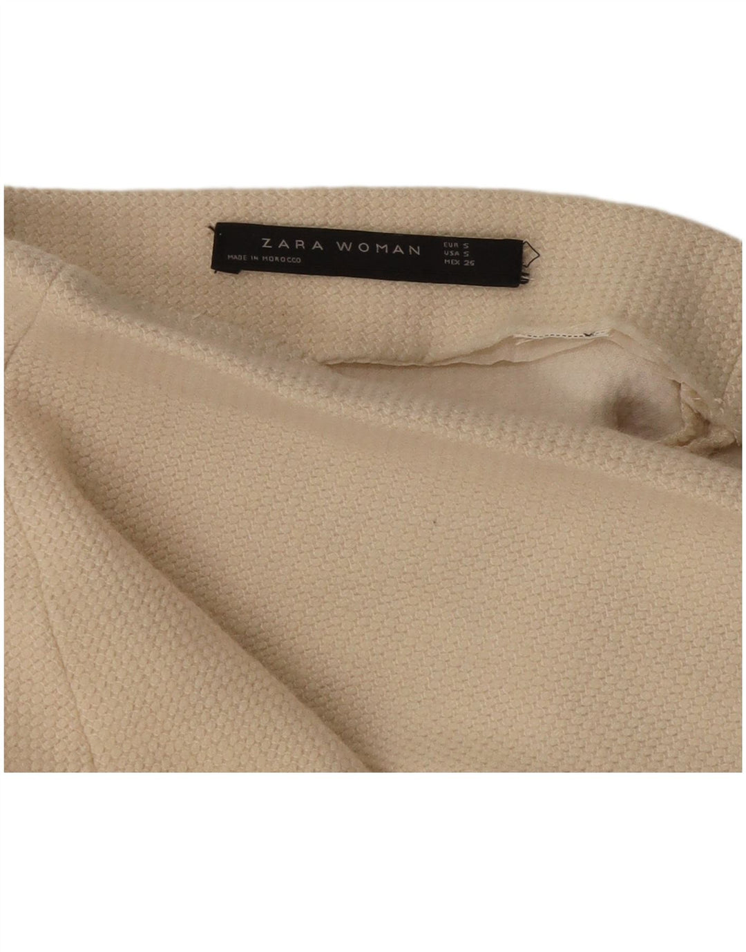 Zara Womens Knit A-Line Skirt Small W26 Beige