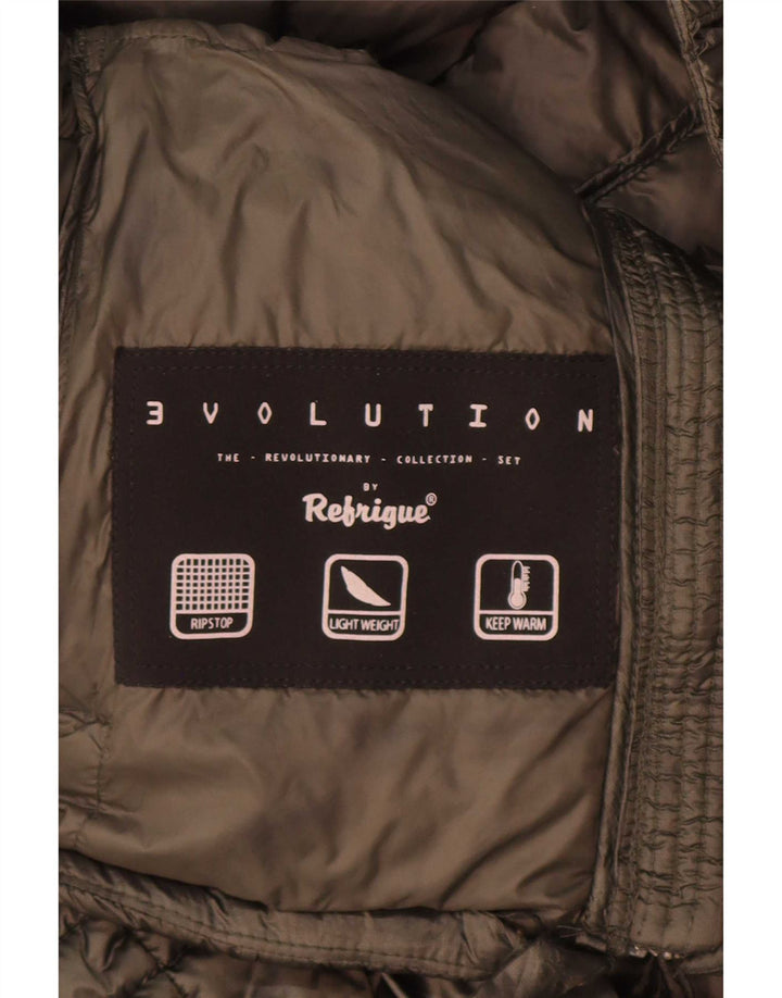 Refrigue Womens Evolution Hooded Padded Jacket UK 6 XS Grey