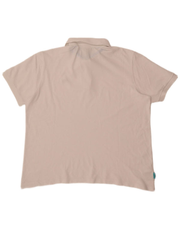 Lacoste Mens Unisex Relaxed Fit Polo Shirt 2XL White Cotton