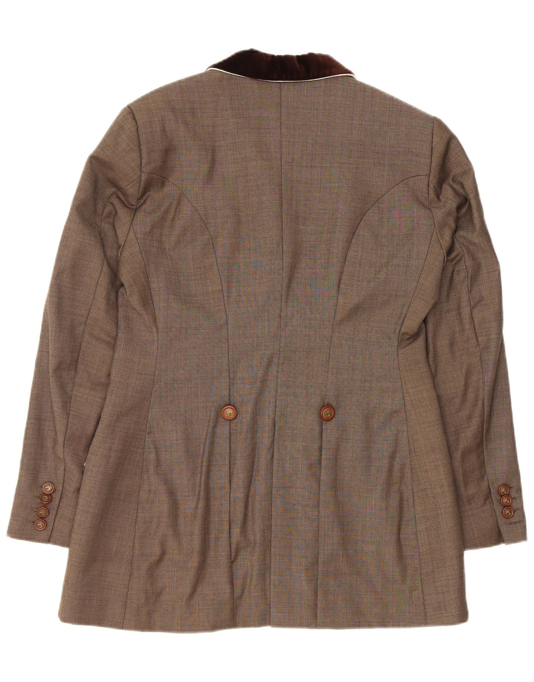 ALESSANDRO ALBANESE Womens Riding Blazer Jacket IT 44 Medium Brown