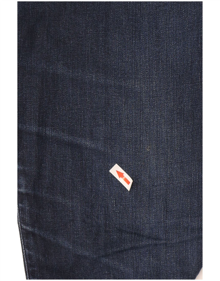 Calvin Klein Mens Regular Straight Jeans W34 L30 Navy Blue Cotton