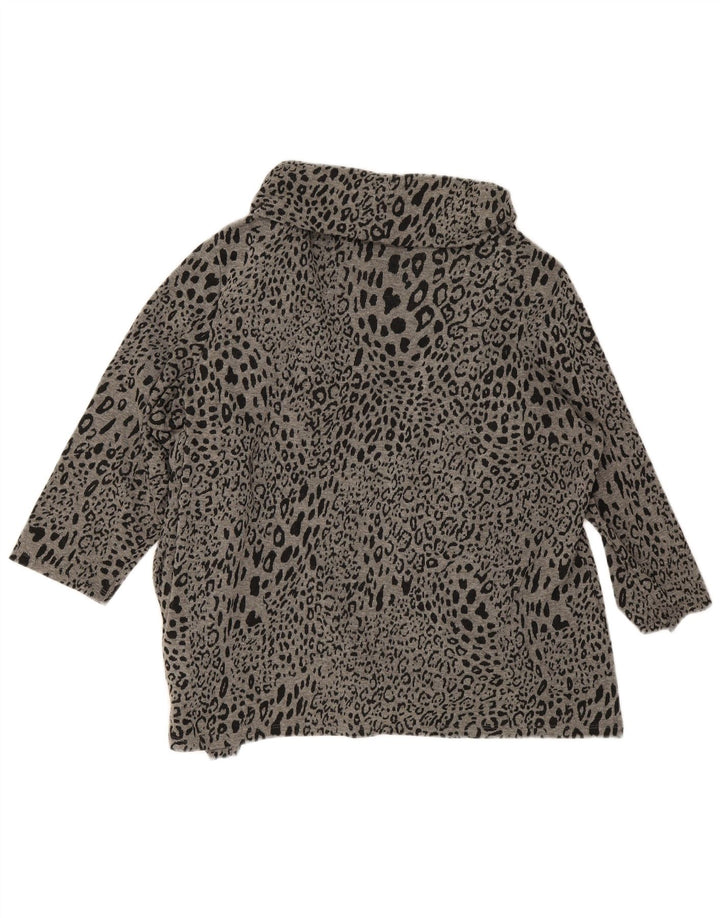 Marks & Spencer Womens Asymmetric Cardigan Sweater UK 20 2XL Grey