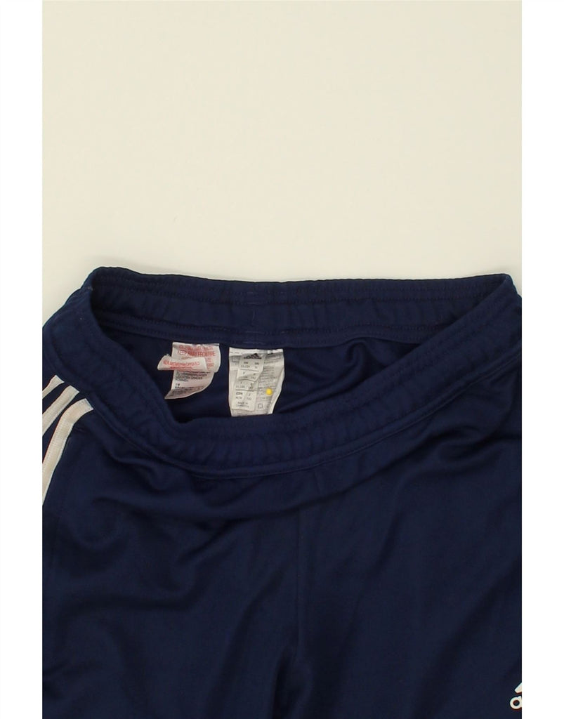 ADIDAS Boys Tracksuit Trousers 11-12 Years Navy Blue Polyester | Vintage Adidas | Thrift | Second-Hand Adidas | Used Clothing | Messina Hembry 