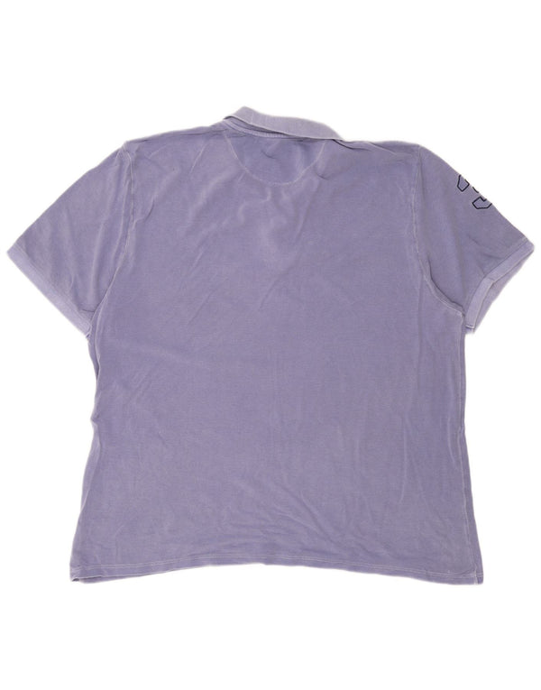 U.S. POLO ASSN. Mens Graphic Polo Shirt 5XL Purple