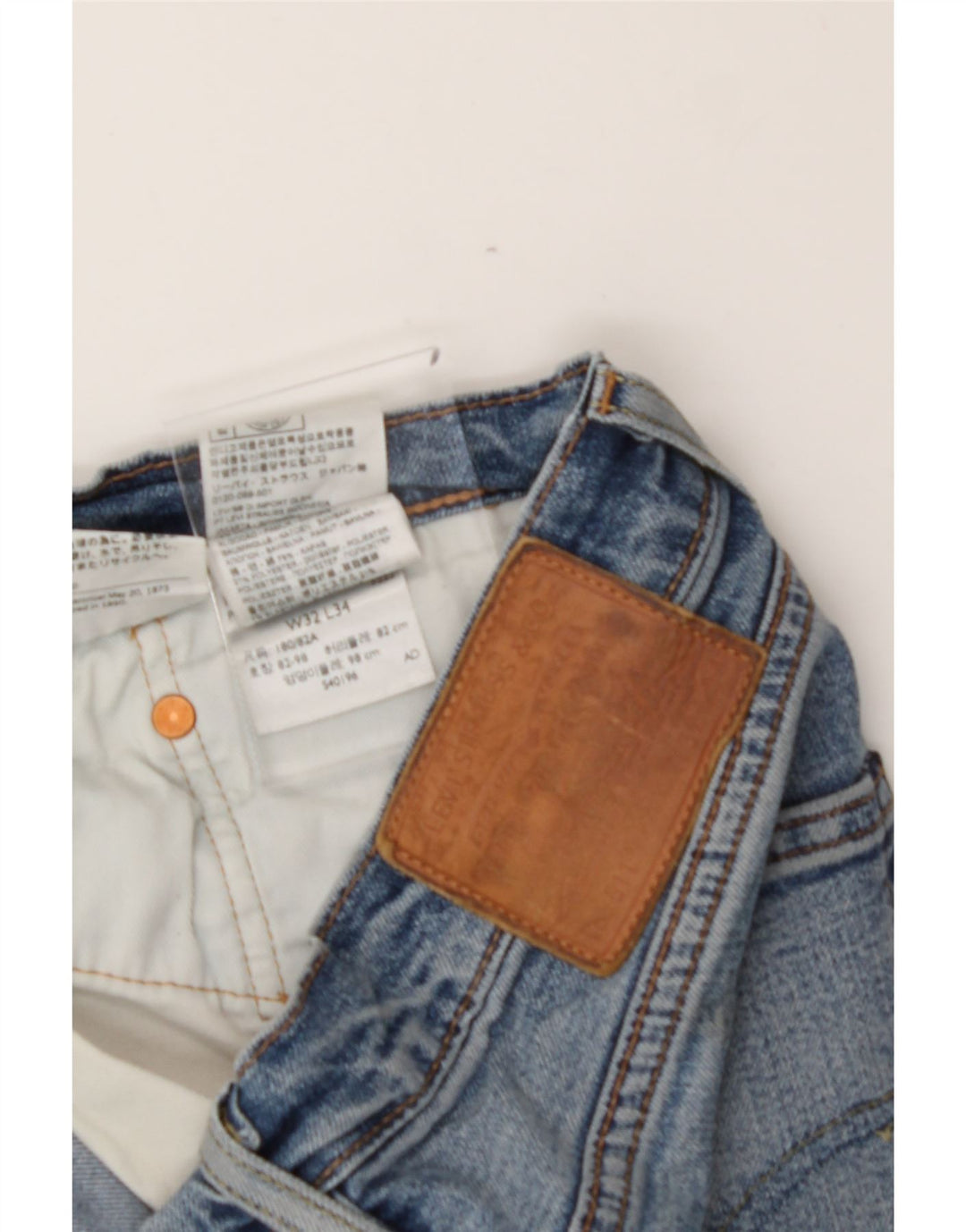 LEVI'S Mens 511 Slim Jeans W32 L30 Blue Cotton Vintage Levi's and Second-Hand Levi's from Messina Hembry 