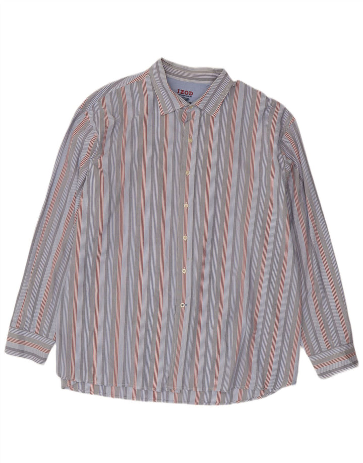 Izod Mens Shirt 2XL Blue Striped